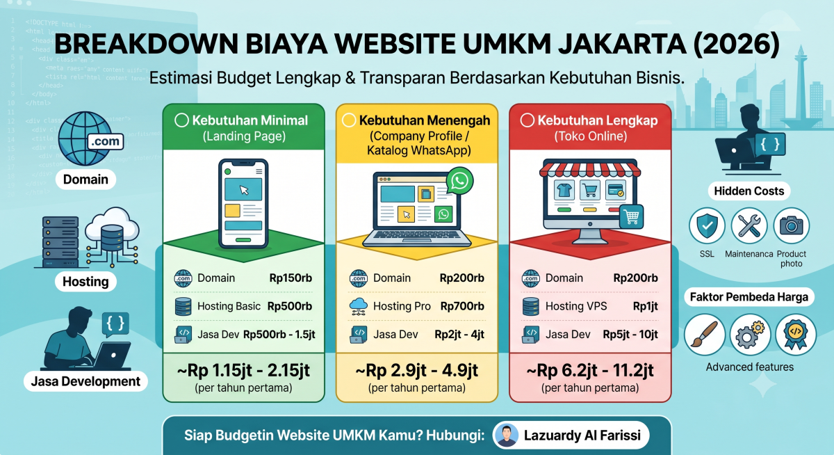 Berapa Biaya Buat Website UMKM di Jakarta? Breakdown Lengkap 2026