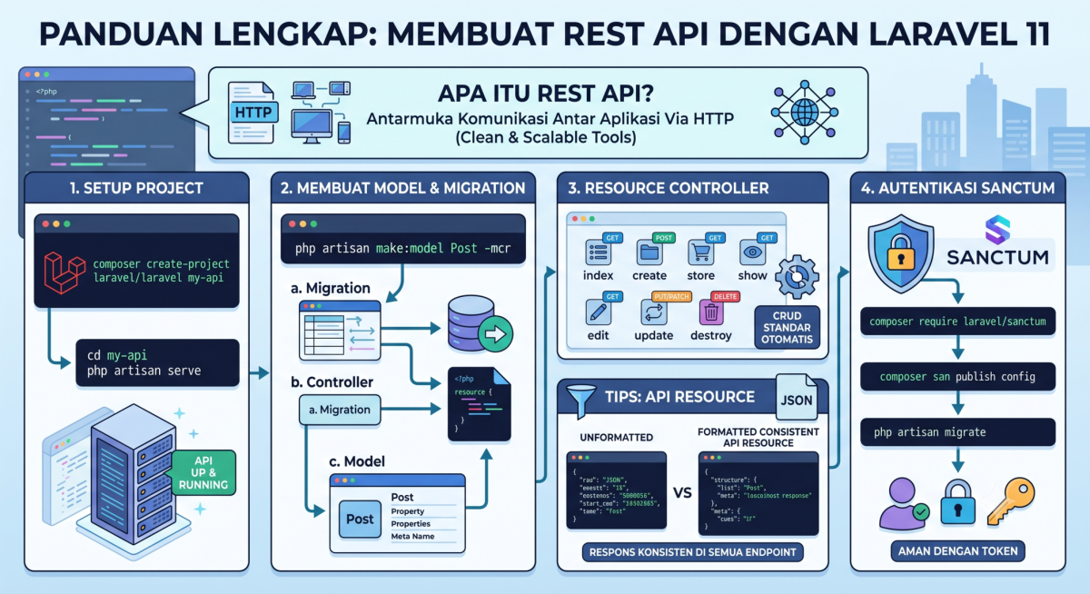 Panduan Lengkap: Membuat REST API dengan Laravel 11