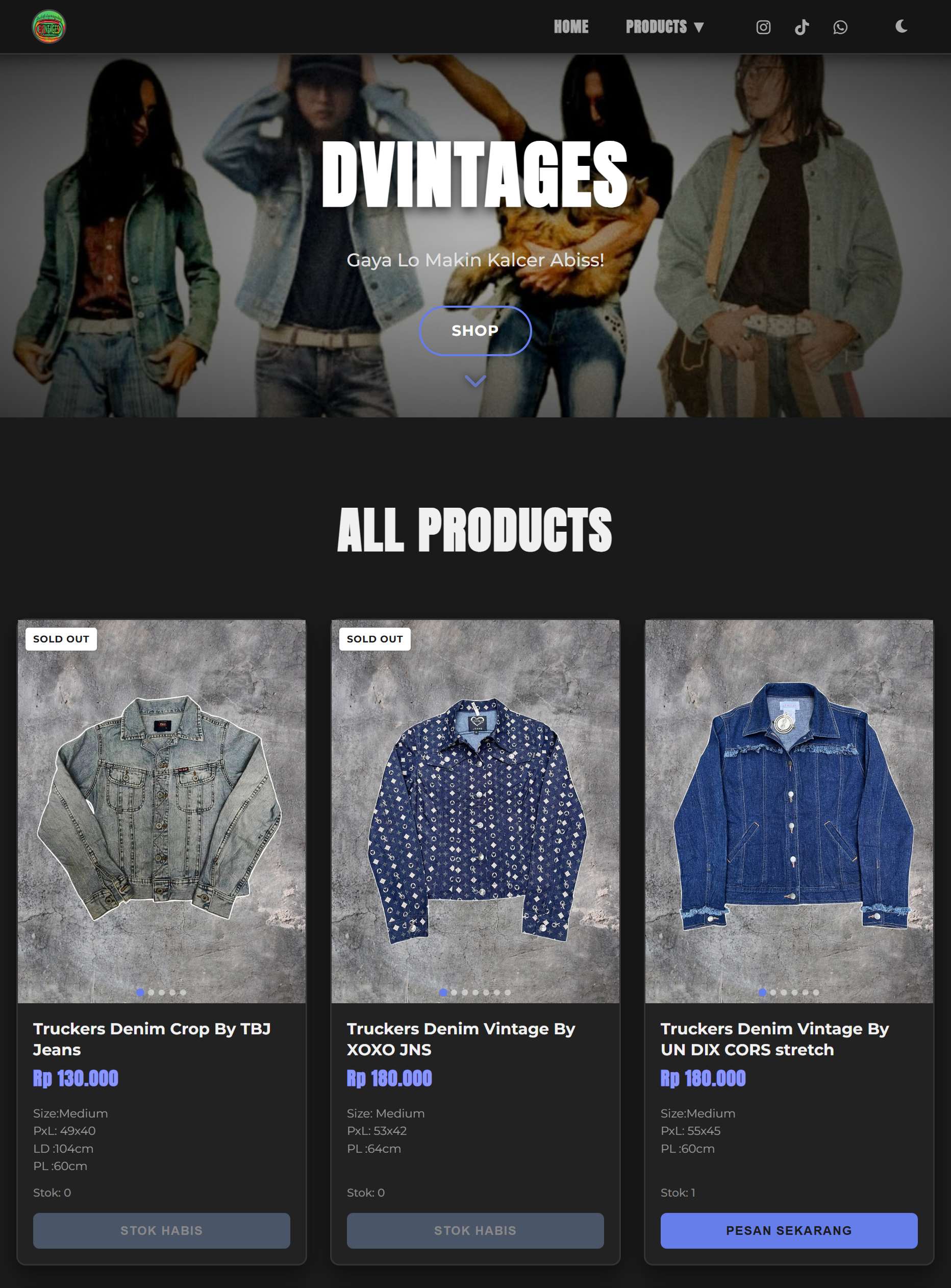 MINI E-COMMERCE TERINTEGRASI WHATSAPP - Web Development Project by Lazuardy Al Farissi